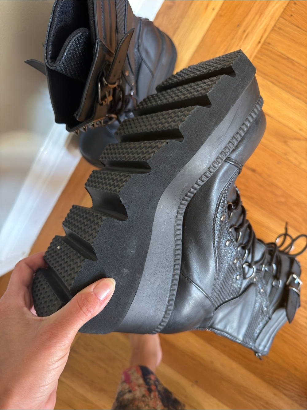 Demonia High Rise Shaker Boots - Rave Combat - Picture 4 of 7